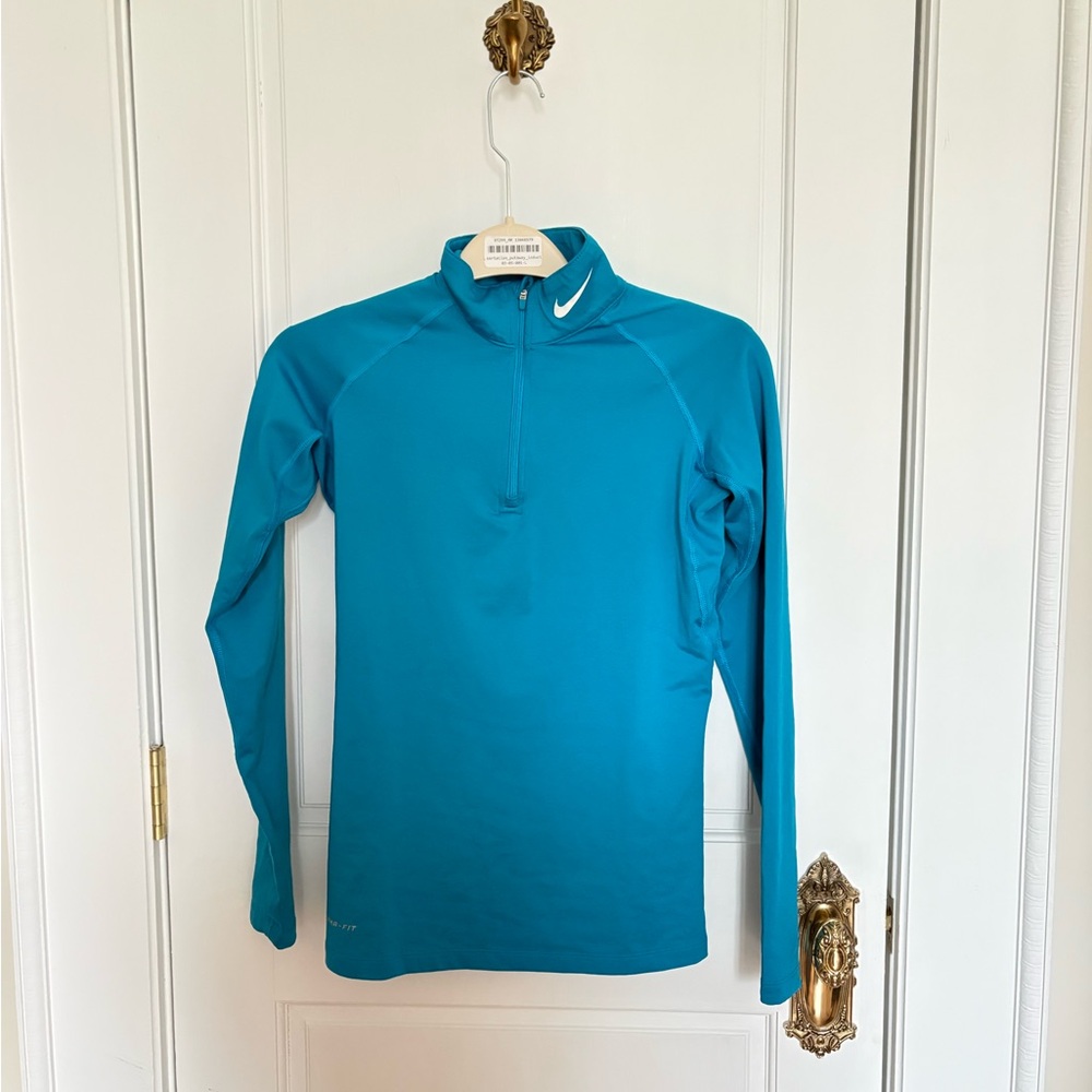 Nike Pro Combat Teal Blue Performance Top